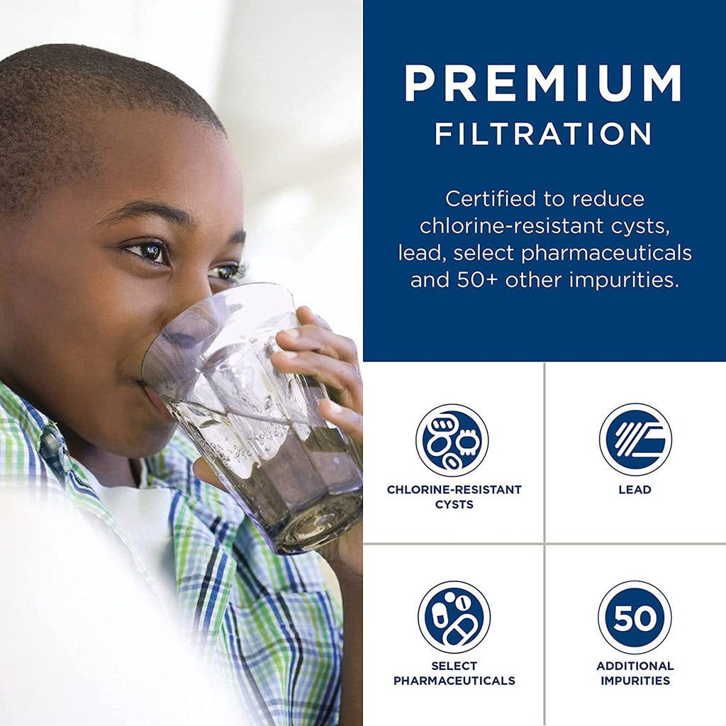 GE MSWF Replacement Refrigerator Water Filter, White