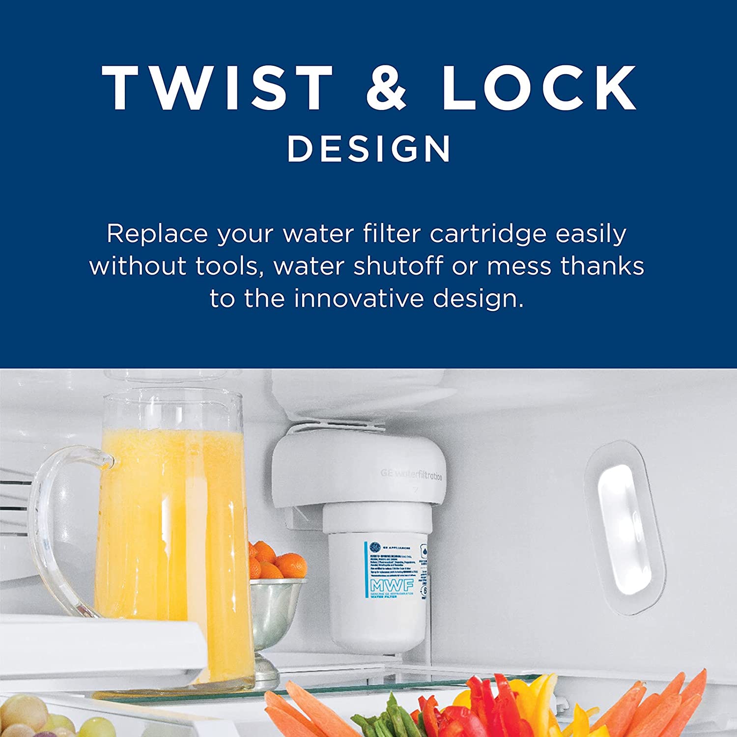 GE MWF Water Filter Replacement – Fits with GE MWF, GWF, GWFA