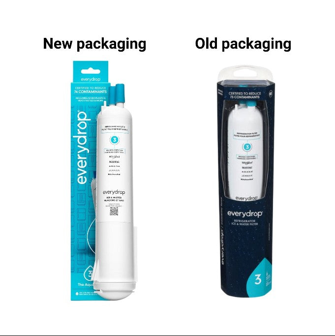 EveryDrop Filter 3 EDR3RXD1 new versus old packaging comparison