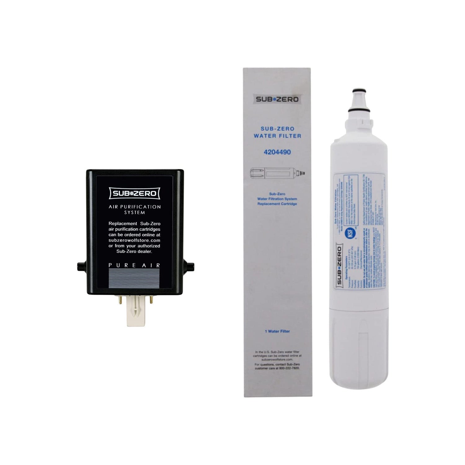 Sub Zero 4204490 Water Filter & 7007067 Cartridge Combo